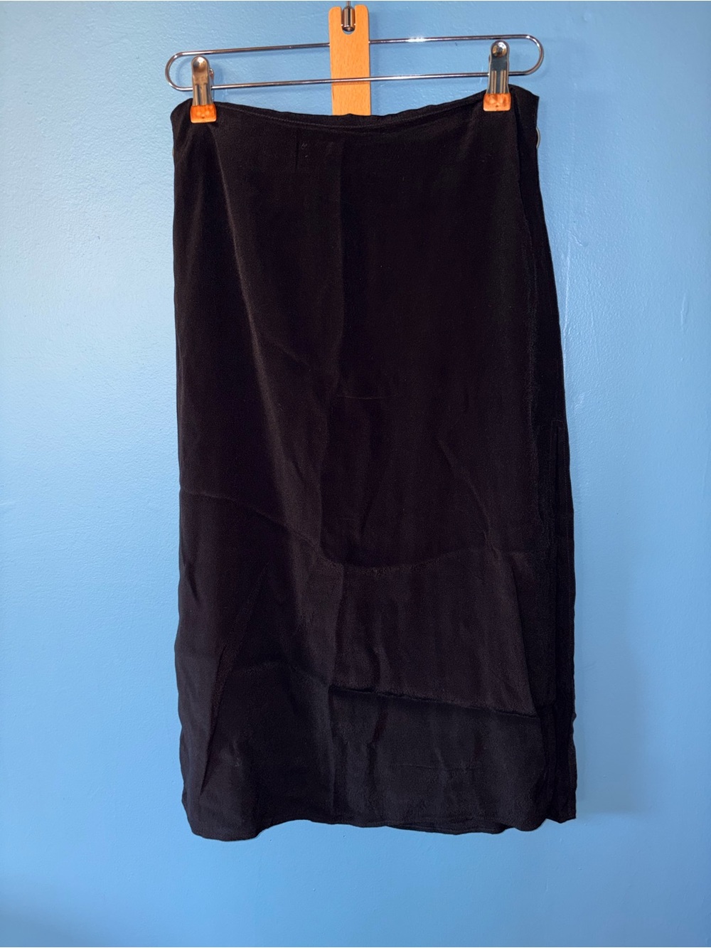 Reformation Pencil Skirt With Thigh High Slit, Black